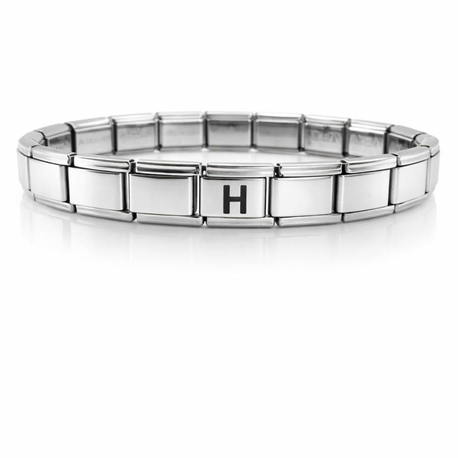 H Letter Steel Bracelet – Personalized Initial Bracelet – Stainless Steel Elegant Women s Bracelet H Letter Steel Bracelet – Personalized Initial Bracelet – Stainless Steel Elegant Women s Bracelet