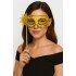 Luxury Stoned Handle Masquerade Mask Gold Color 35 cm