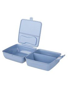 Luna 3 Compartment Nutrition Container with Fork and Knife - Diet Container - With Fork and Spoon