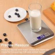 Lux Digital Kitchen Scale 5 Kg 1 Gr Precision Stainless Steel + Battery Lux Digital Kitchen Scale 5 Kg 1 Gr Precision Stainless Steel + Battery