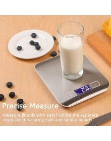 Lux Digital Kitchen Scale 5 Kg 1 Gr Precision Stainless Steel + Battery