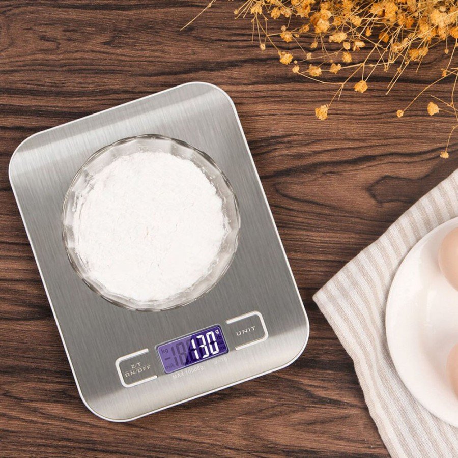 Lux Digital Kitchen Scale 5 Kg 1 Gr Precision Stainless Steel + Battery Lux Digital Kitchen Scale 5 Kg 1 Gr Precision Stainless Steel + Battery