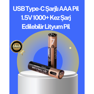 USB Rechargeable AAA Battery with Fast Charging Technology – Full Charge in 40 Minutes