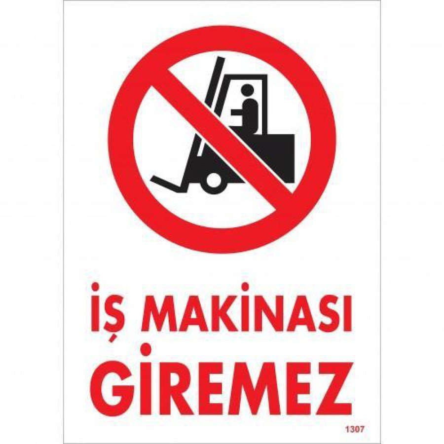 No Construction Equipment Entry Warning Sign 25x35 CODE:1307 No Construction Equipment Entry Warning Sign 25x35 CODE:1307