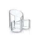 Makeup Organizer Transparent - 3 Compartments