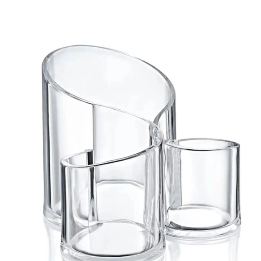 Makeup Organizer Transparent - 3 Compartments