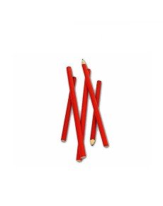 Carpenter Pencil 12pcs - Red