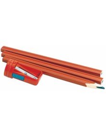 Carpenter Pencil 12pcs - Red