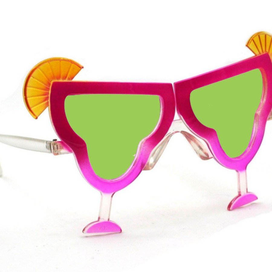 Margarita Glass Shaped Party Glasses Pink 16x8 cm
