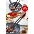 Tongs - Fireproof - Non-Stick Plastic Grill Tongs Resistant Up to 220 Degrees 30 Cm
