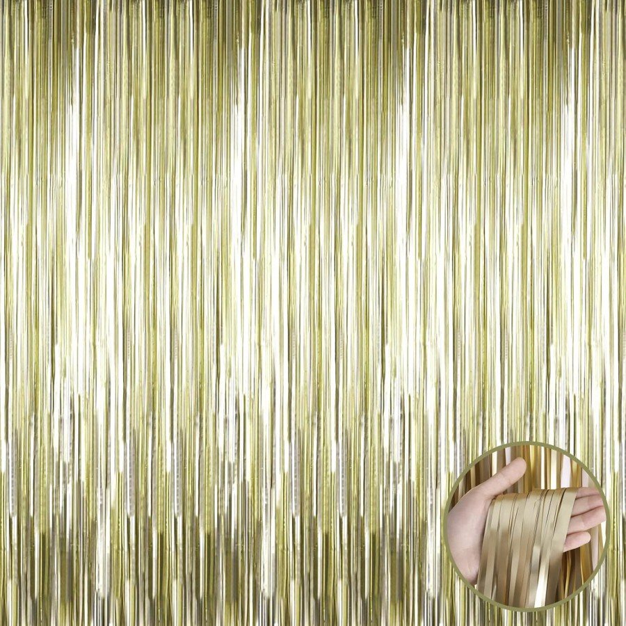 Matte Gold Tassel Door Curtain - Party, Bachelorette Party, Birthday 1x2 m