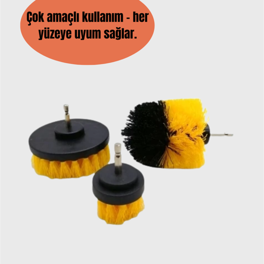 Drill Compatible Cleaning Brush – Can Be Used with Corded and Cordless Drills