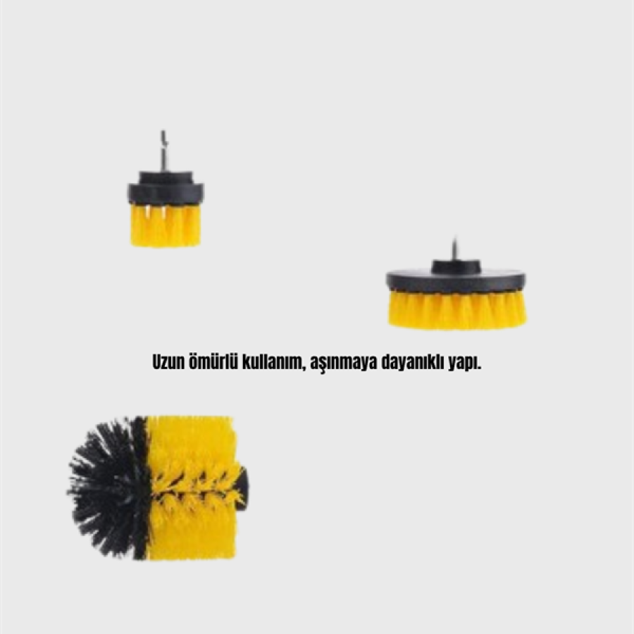 Drill Compatible Cleaning Brush – Can Be Used with Corded and Cordless Drills