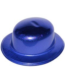 Blue Color Hologram Plastic Round Bowler 27x24 cm