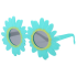 Blue Color Daisy Shaped Party Glasses 18x10 cm