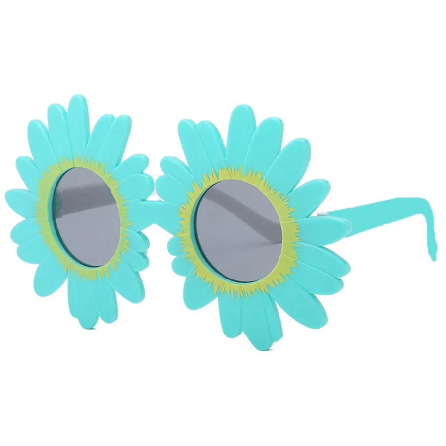 Blue Color Daisy Shaped Party Glasses 18x10 cm Blue Color Daisy Shaped Party Glasses 18x10 cm