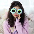 Blue Color Daisy Shaped Party Glasses 18x10 cm Blue Color Daisy Shaped Party Glasses 18x10 cm
