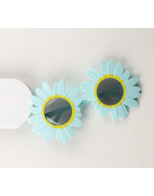 Blue Color Daisy Shaped Party Glasses 18x10 cm