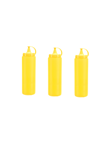 Mayonnaise Sauce Bottle - 1000ML Giant Size Yellow 3 Pieces