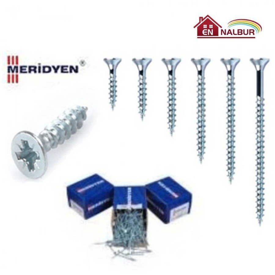 Meridyen Chipboard Screw 6X200 (5 Pieces)