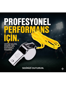 Referee and Earthquake Whistle with Metal Rope (Piece of 24)