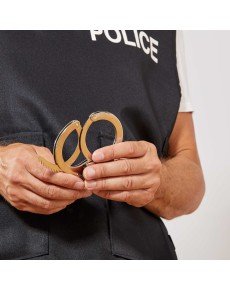 Toy Police Handcuffs with Keys Made of Metal Material