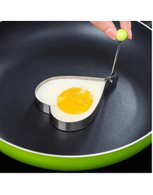Metallic Heart Shaped Metal Omelette Egg and Pancake Molds