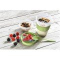 Portable Yogurt Container with Fruit Bowl and Spoon