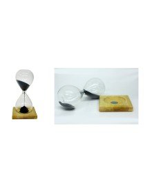 Magnetic Magnetic Hourglass with Wooden Stand