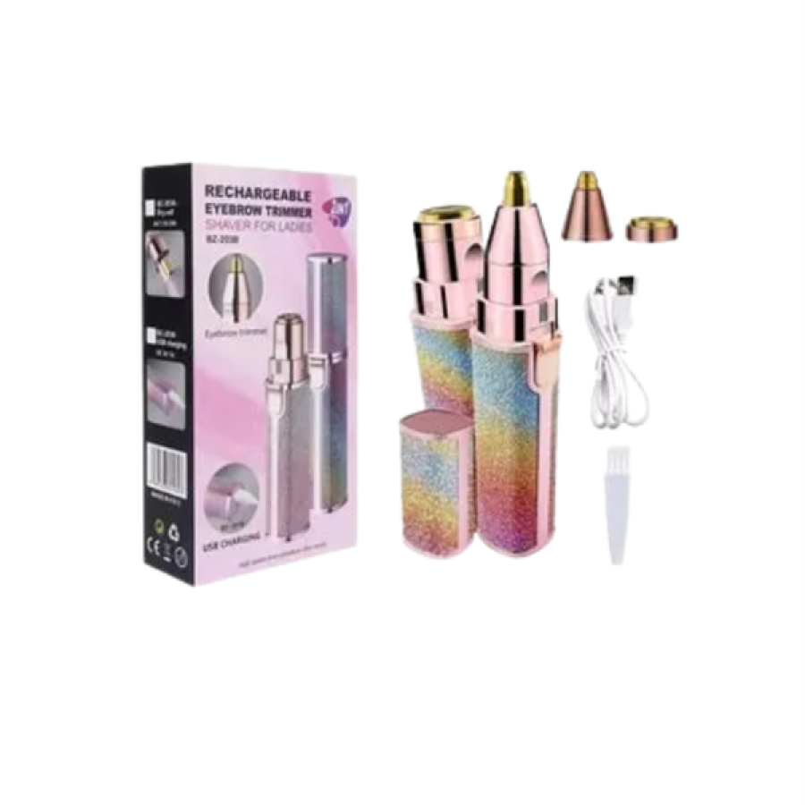 USB Epilator with Stainless Steel Blade – Eyebrow, Upper Lip and Chin Hair Remover