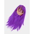 Purple Color Straight Cut Long Party Wig Fake Hair