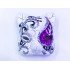 Venetian Cat Model Magnet Made of Purple Color Embroidered Ceramic Material