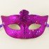 Purple Color Glitter Star Costume Party Mask 17x10