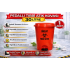 Pedal Medical Waste Bucket 30 Liters 1 Pedal Infected Waste Bucket with Cover