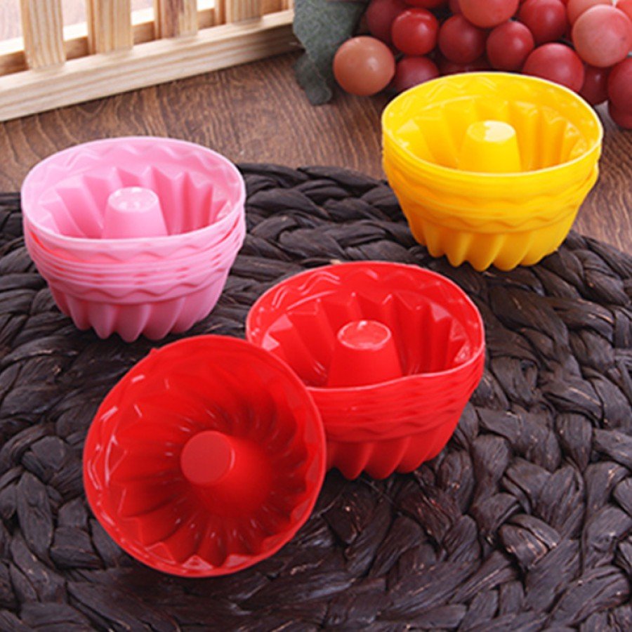 Muffin Cake Mold Silicone 6 Pieces