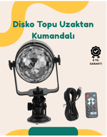 Colorful Disco Ball Light with 7 Modes Compatible with Music Rhythm