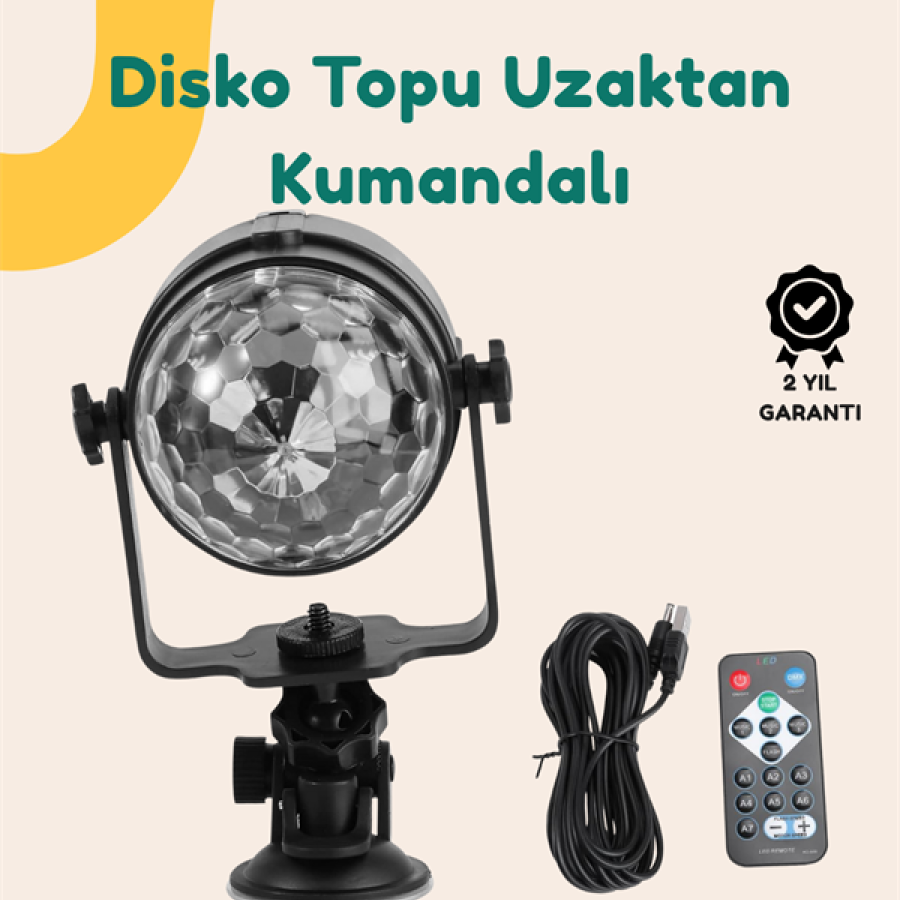 Colorful Disco Ball Light with 7 Modes Compatible with Music Rhythm Colorful Disco Ball Light with 7 Modes Compatible with Music Rhythm