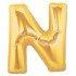 N Letter Foil Balloon Gold Color 40 inch