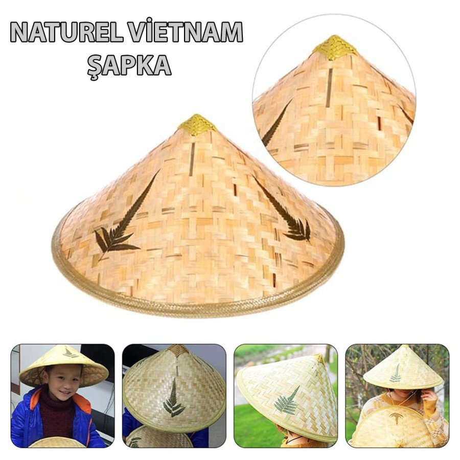 Natural Color Cambodia Cambodian Vietnam Hat PVC Straw