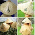 Natural Color Cambodia Cambodian Vietnam Hat PVC Straw
