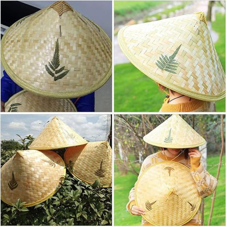 Natural Color Cambodia Cambodian Vietnam Hat PVC Straw