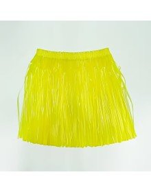 Neon Yellow Hawaiian Party Skirt 40 cm