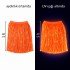 Neon Orange Hawaiian Party Skirt 40 cm