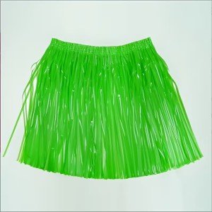 Neon Green Hawaiian Party Skirt 40 cm