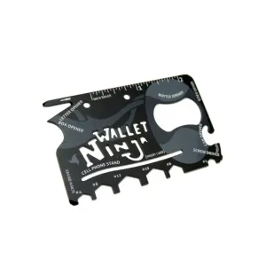 Ninja Wallet Survival Emergency Kit / Card - 18 in 1