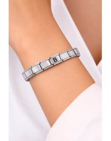 Personalized Letter B Steel Bracelet – Stainless Steel Italian Model Letter Bracelet