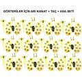 Set of 12 Bee Wings for School Performances - Event Wings