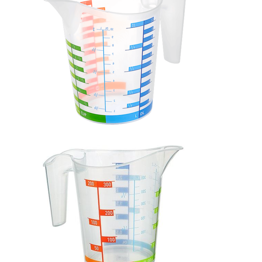 Measuring Cup Graduated Color 1000 ML + 300 ML Set