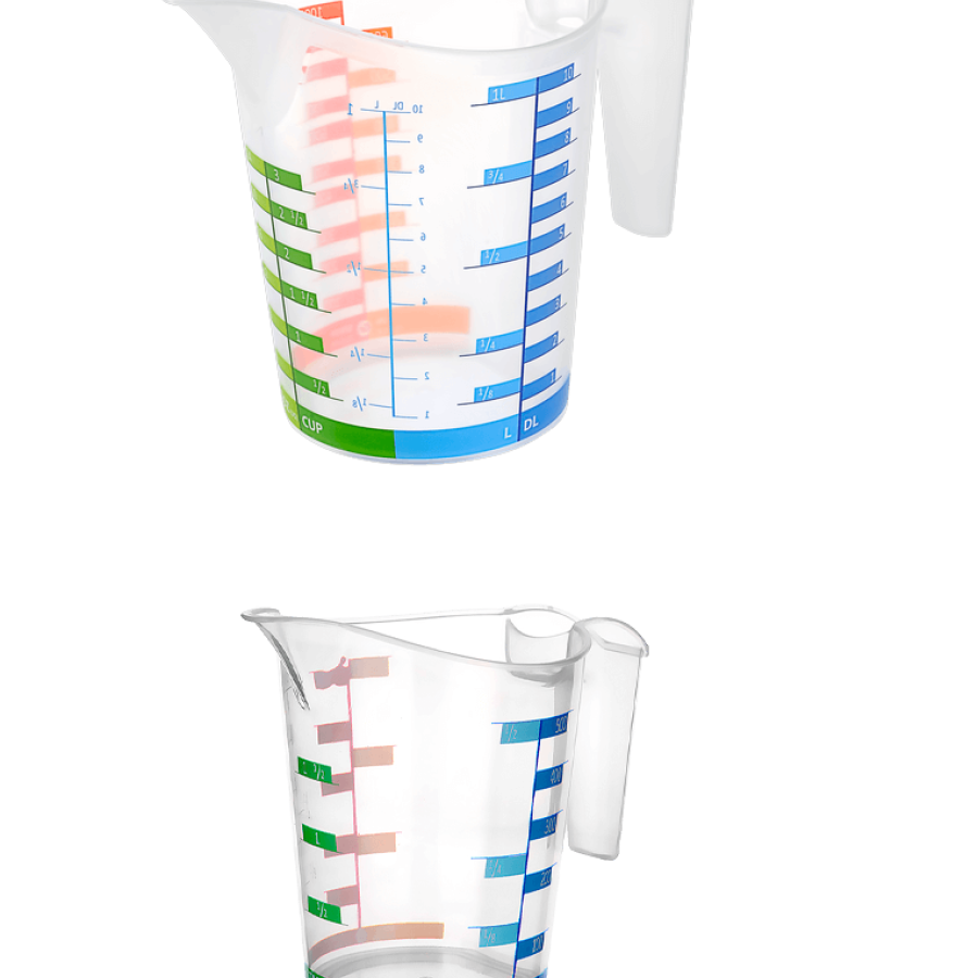 Measuring Cup Graduated Color 1000 ML + 500 ML Set