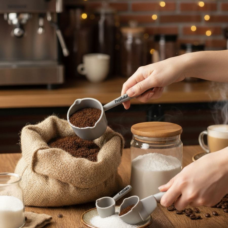 Measuring Spoon Sugar Coffee Flour Food Measuring Spoon - Set of 3 Measuring Spoons